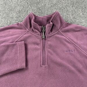 Gramicci‎ 1/4 Zip Fleece Pullover Sweater Womens Small Purple Outdoor Climbing